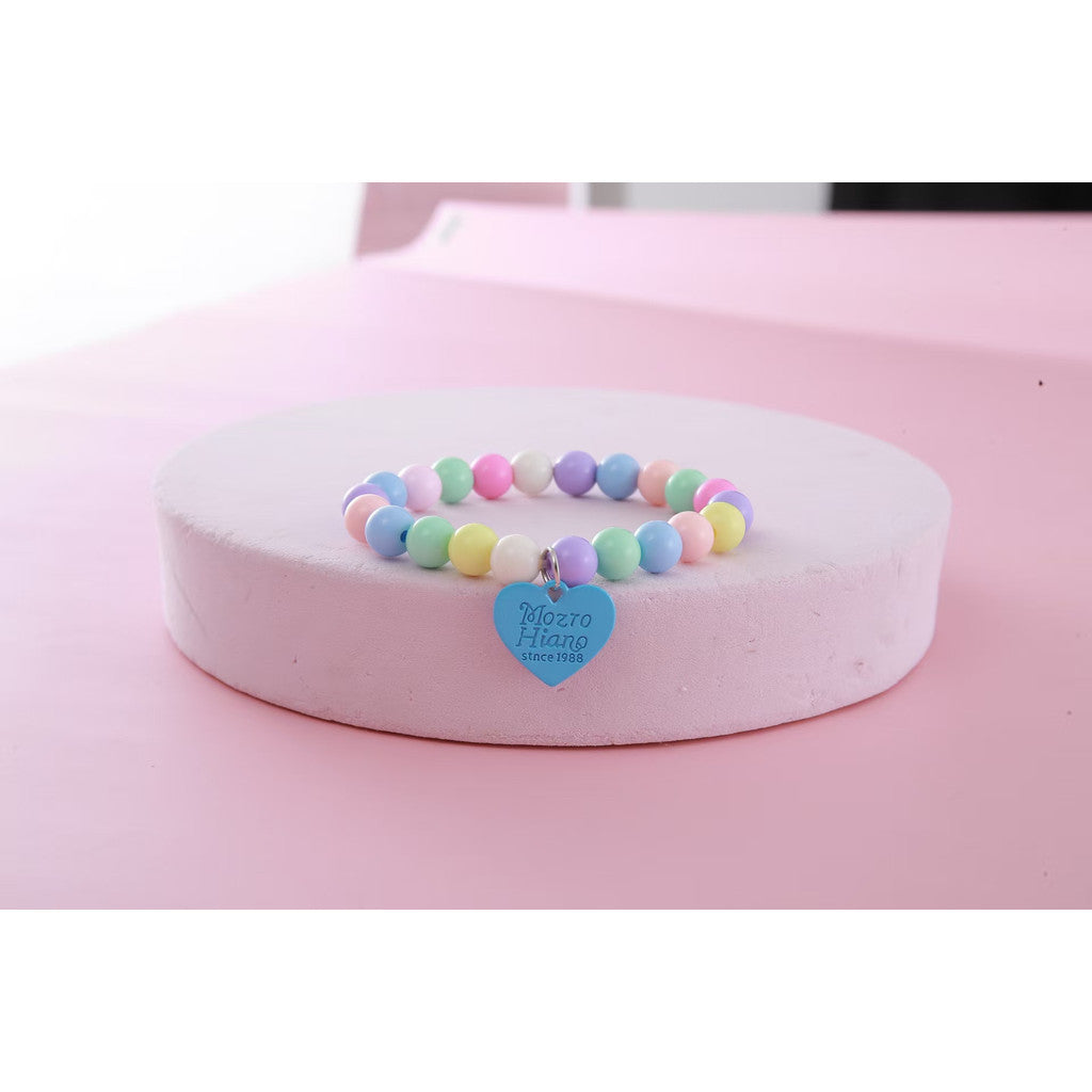 FUREVER365 Pet Pearl Necklace for Cat Dog Cute Heart Pendant Adjustable Elastic Collar Jewelry Kucing