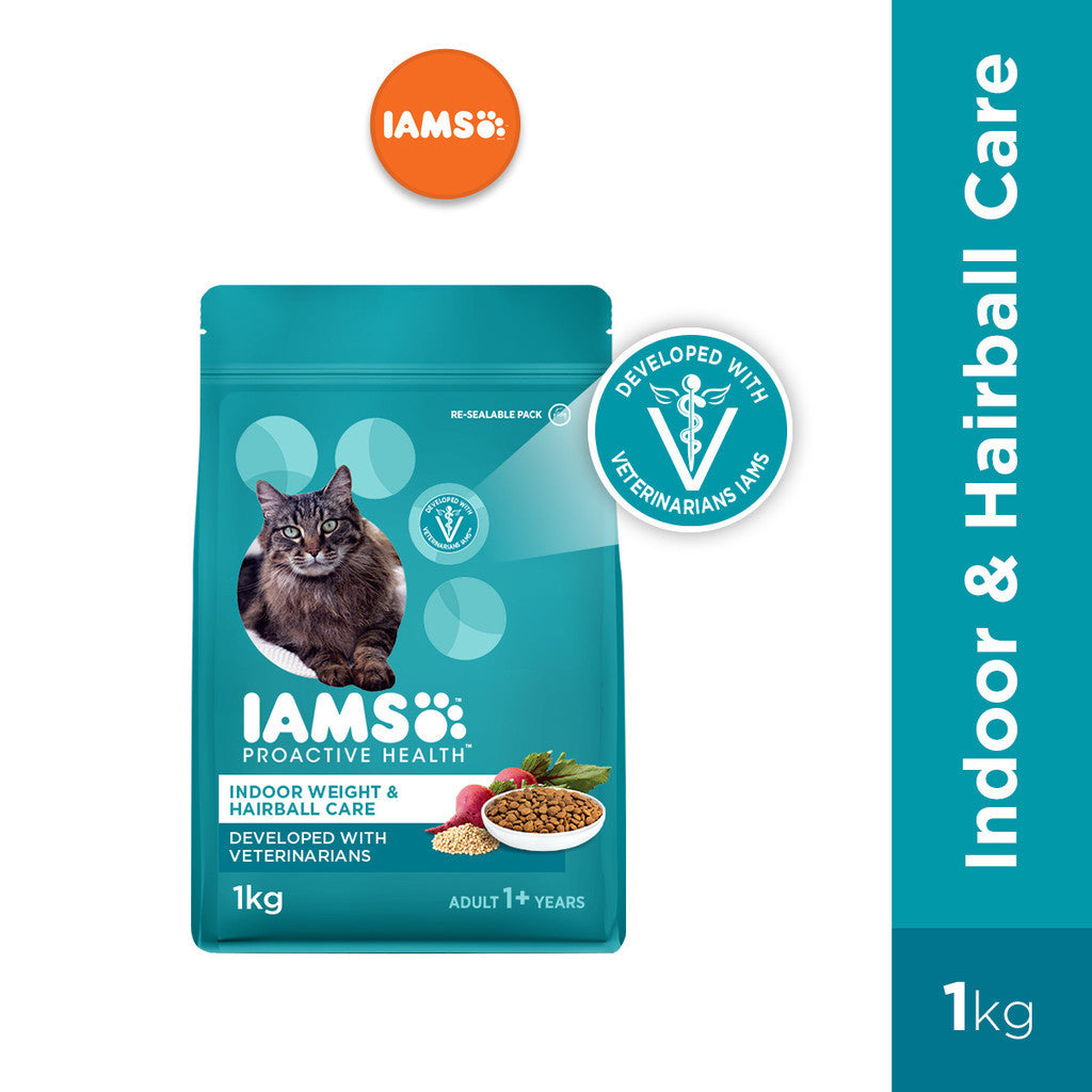 IAMS Dry Cat Food For Adult Cat - Mother & Kitten / Tuna & Salmon / Chicken / Indoor & Hairball Care 1kg