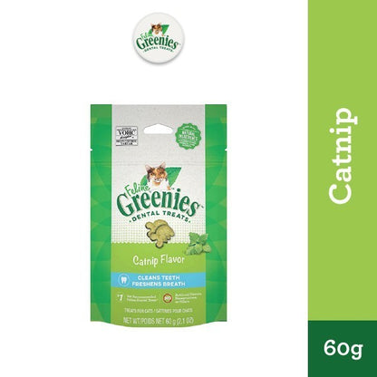 GREENIES Feline Dental Cat Treats for Adult Cats – All Flavor 60g