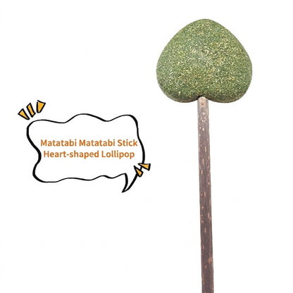 FUREVER365 Natural Catnip Lollipop Cat Toy Silvervine Stick Gall Fruit Molar Chew Toy Teeth Cleaning