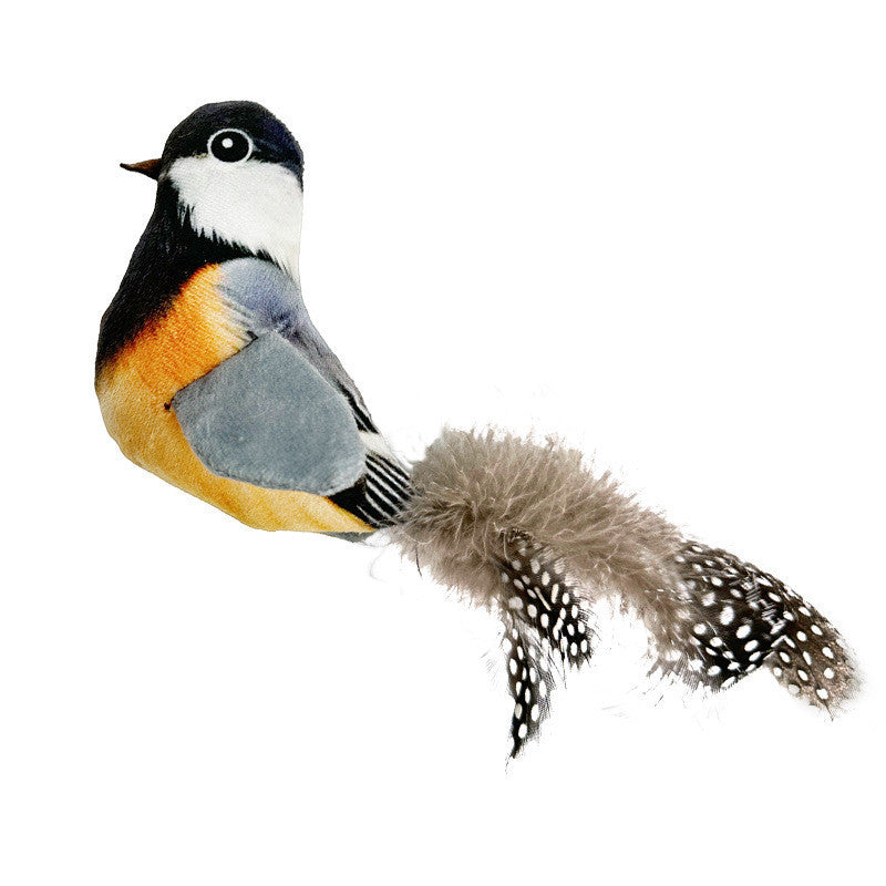 FUREVER365 Catnip Toy with Silvervine Crinkle Paper Cat Plush Toy Feather Bird Duck Interactive Toy
