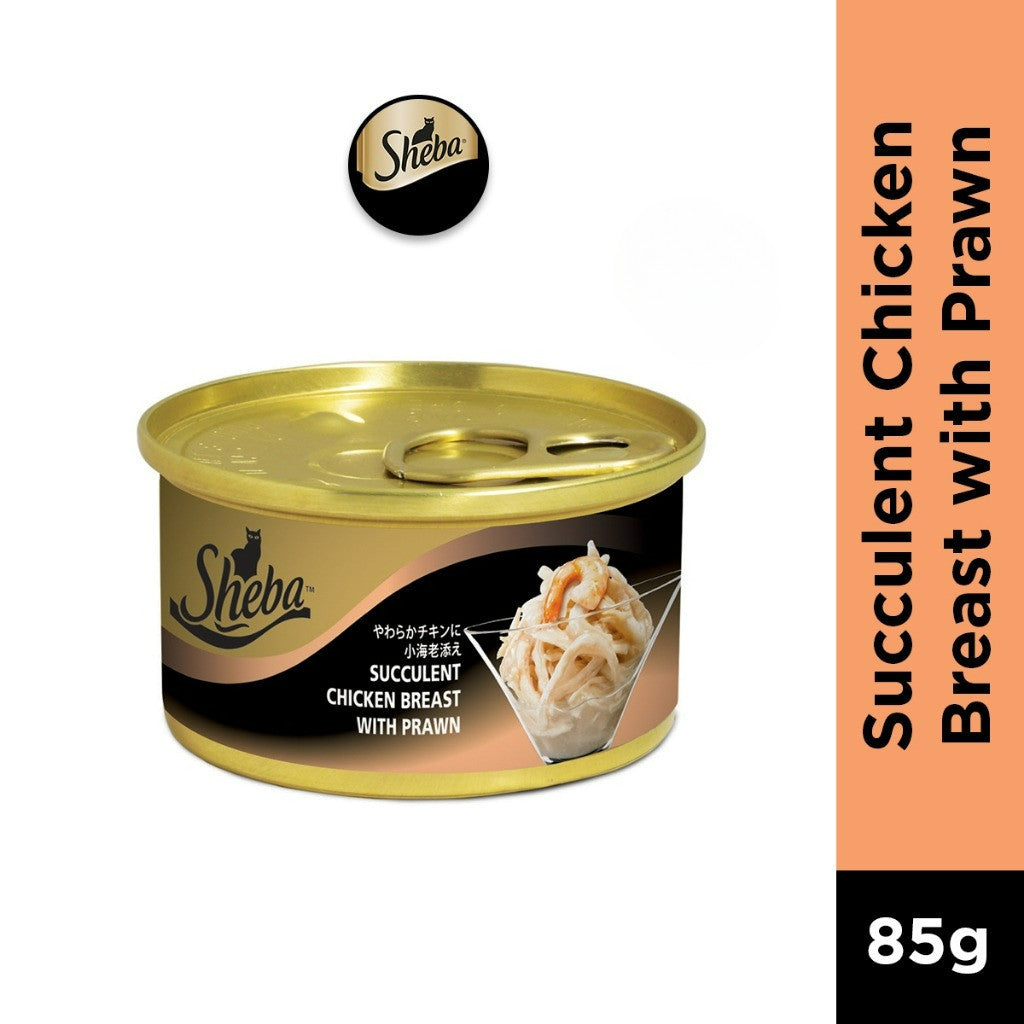 Sheba Wet Cat Food Canned For Adult Cat - All Flavors 85g per can