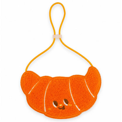 FUREVER365 Cute Croissant Bread Pet Bib Original Design Cat Dog Saliva Towel Decorative Scarf Kucing