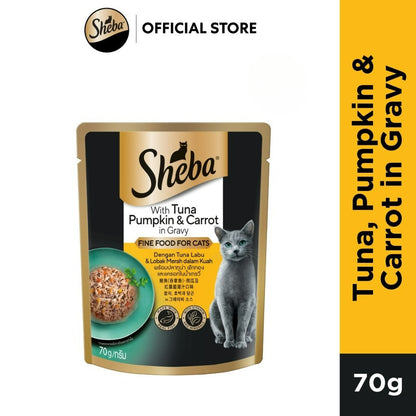 SHEBA Wet Cat Food for Adult and Kitten - All Flavors - 70g per Pack