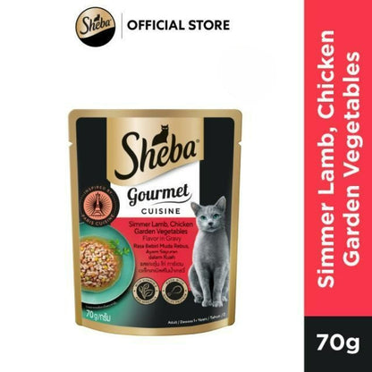 SHEBA Wet Cat Food for Adult and Kitten - All Flavors - 70g per Pack