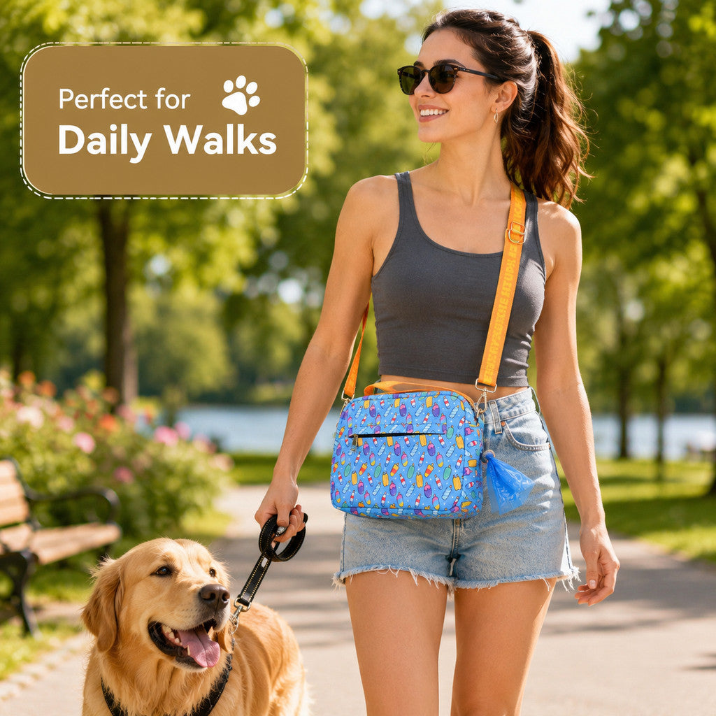 FUREVER365 Cute Pet Training Bag Dog Treat Pouch Outdoor Portable Snack Storage Bag Beg Kucing