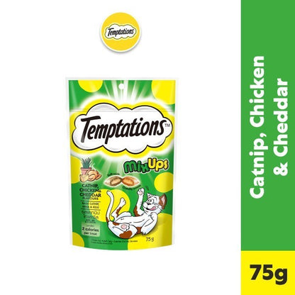 TEMPTATIONS Cat Treats Pockets & Mix Ups - All Flavors 75g