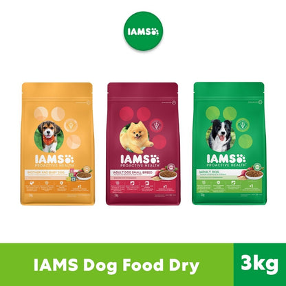 IAMS Dry Dog Food - Small Breed / Adult Dog / Mother & Puppy 3kg