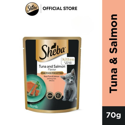 SHEBA Wet Cat Food for Adult and Kitten - All Flavors - 70g per Pack