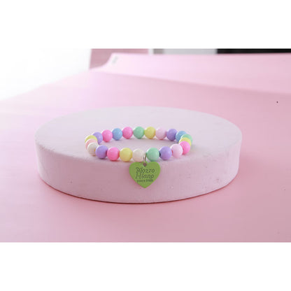 FUREVER365 Pet Pearl Necklace for Cat Dog Cute Heart Pendant Adjustable Elastic Collar Jewelry Kucing