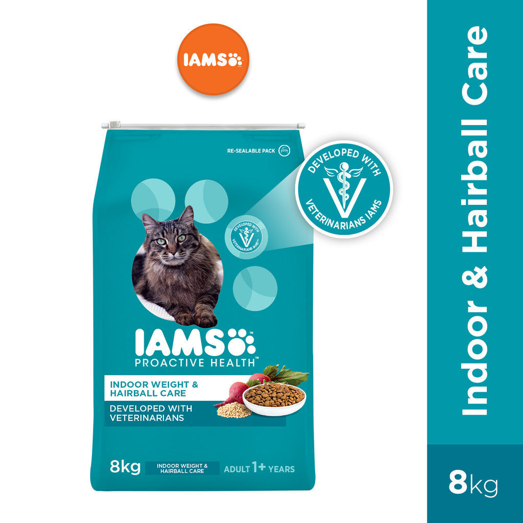 IAMS Dry Cat Food For Adult Cat - Mother&Kitten / Tuna&Salmon / Chicken / Indoor&Hairball Care / Chicken&Salmon 8kg