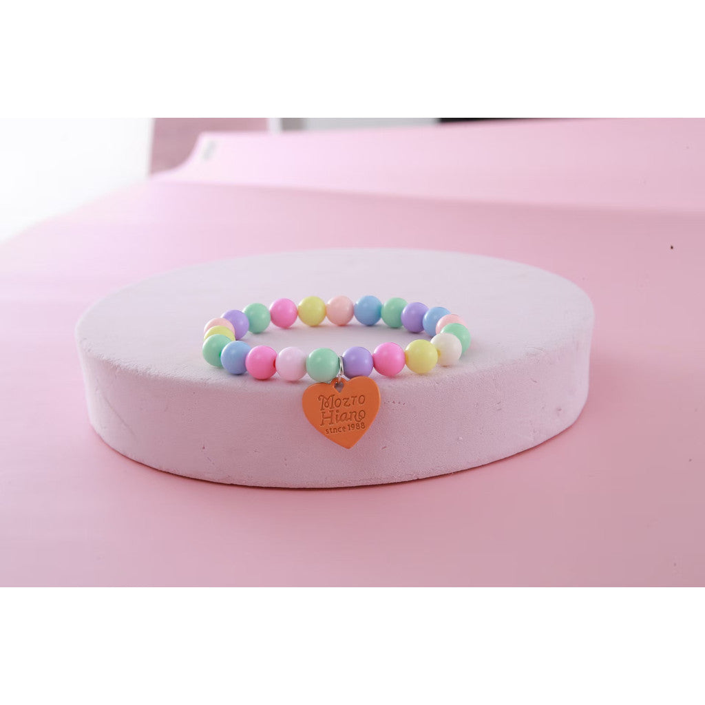 FUREVER365 Pet Pearl Necklace for Cat Dog Cute Heart Pendant Adjustable Elastic Collar Jewelry Kucing