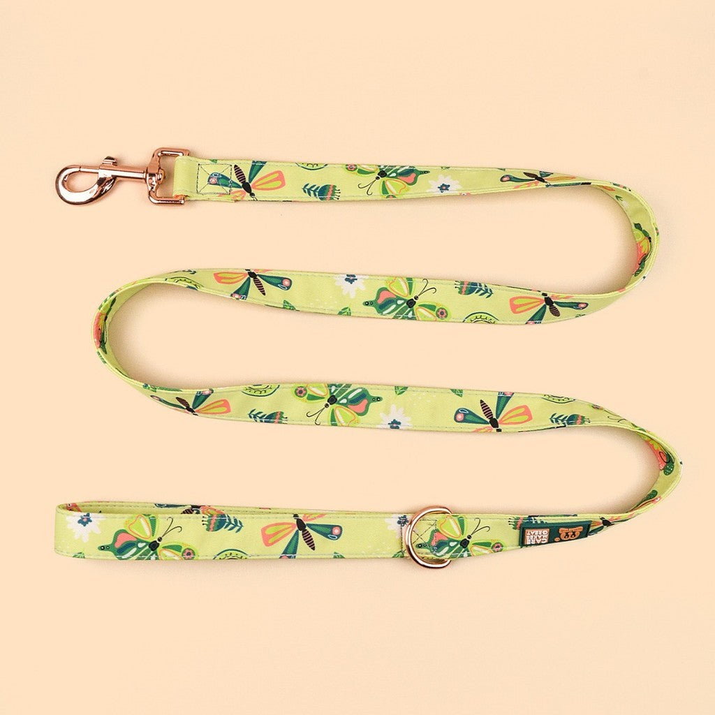 FUREVER365 Black Cherry Fashion Print Pet Leash Durable Polyester Dog Traction Rope Cat Walking Leash
