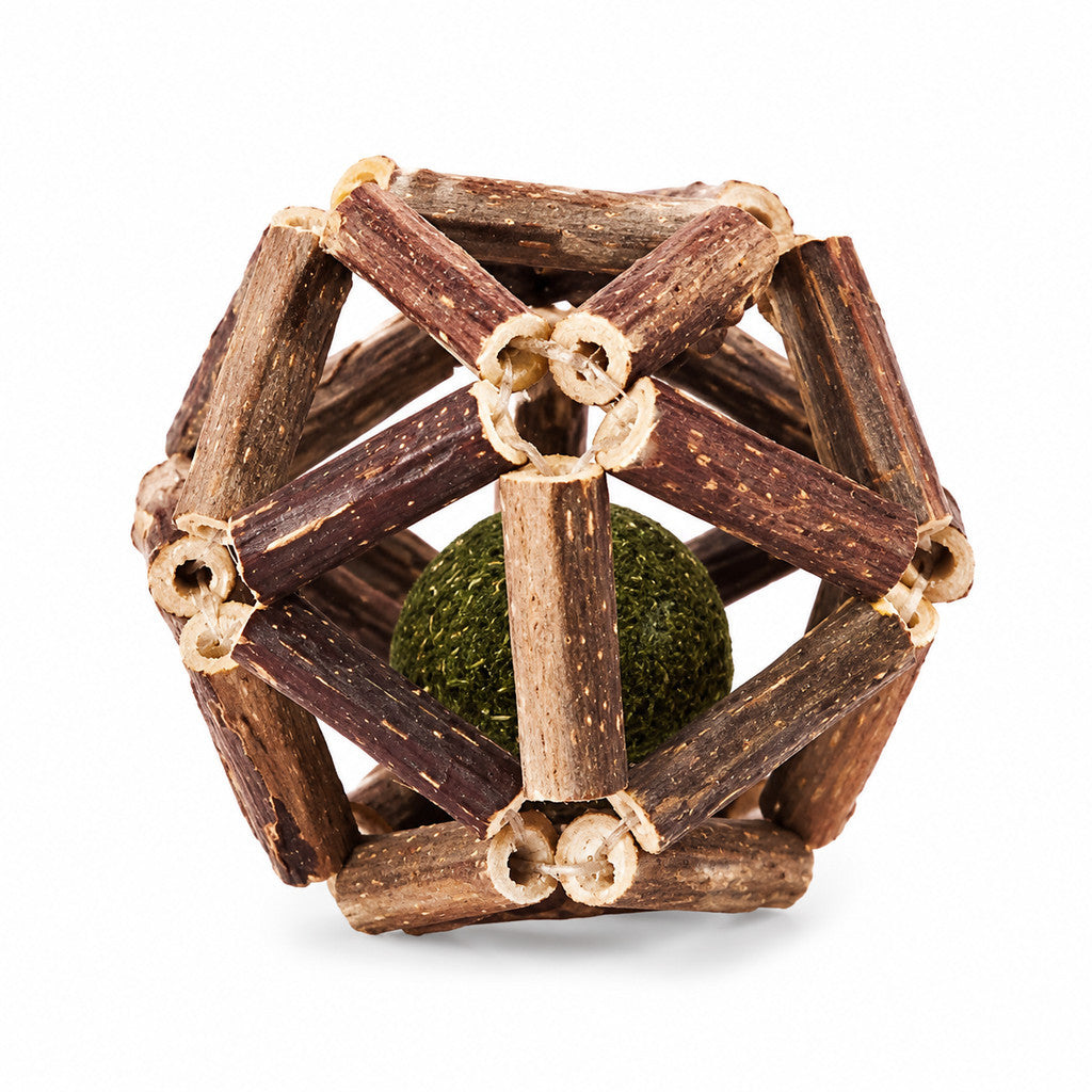 FUREVER365 Natural Silvervine Catnip Ball Cat Toy Gall Fruit Molar Chew Ball Bell Interactive Kitten