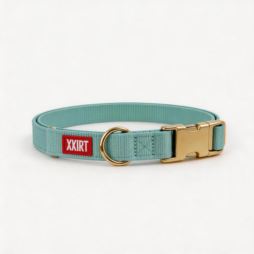 FUREVER365 Macaron Pet Dog Collar Adjustable Puppy Collar with Gold Buckle for Small Medium Large Dog