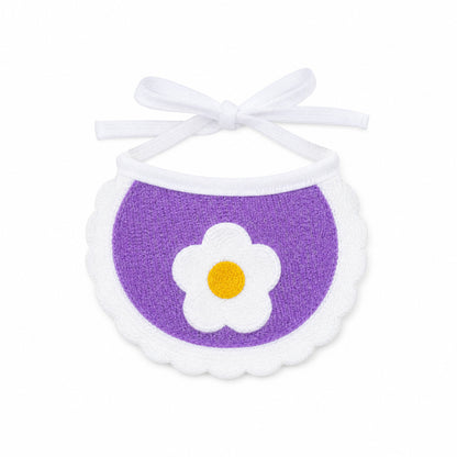 FUREVER365 Cute Pet Bib Cotton Saliva Towel Cat Scarf Dog Triangle Scarf Embroidery Puppy Neck Warmer