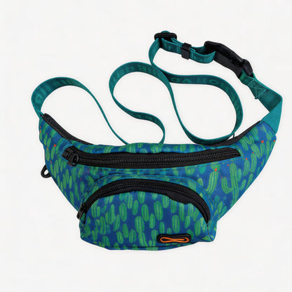 FUREVER365 Lightweight Pet Walking Waist Bag Leaf Print Storage Fanny Pack Multi-purpose Chest Bag