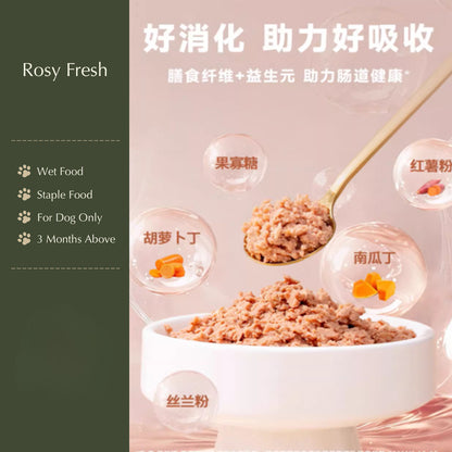 Rosy Fresh Makanan Anjing/ Rosy Fresh Dog Complete Nutrition Staple Pouch Food - 50g
