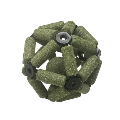 FUREVER365 Natural Silvervine Catnip Ball Cat Toy Gall Fruit Molar Chew Ball Bell Interactive Kitten