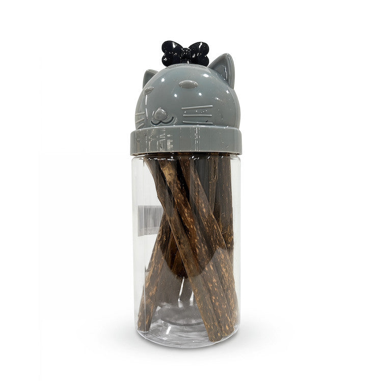 FUREVER365 Bottled Catnip Silvervine Stick Cat Toy Gall Fruit Molar Chew Stick Natural Cat Snack
