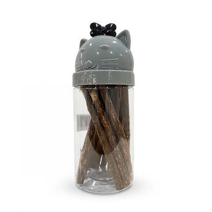 FUREVER365 Bottled Catnip Silvervine Stick Cat Toy Gall Fruit Molar Chew Stick Natural Cat Snack