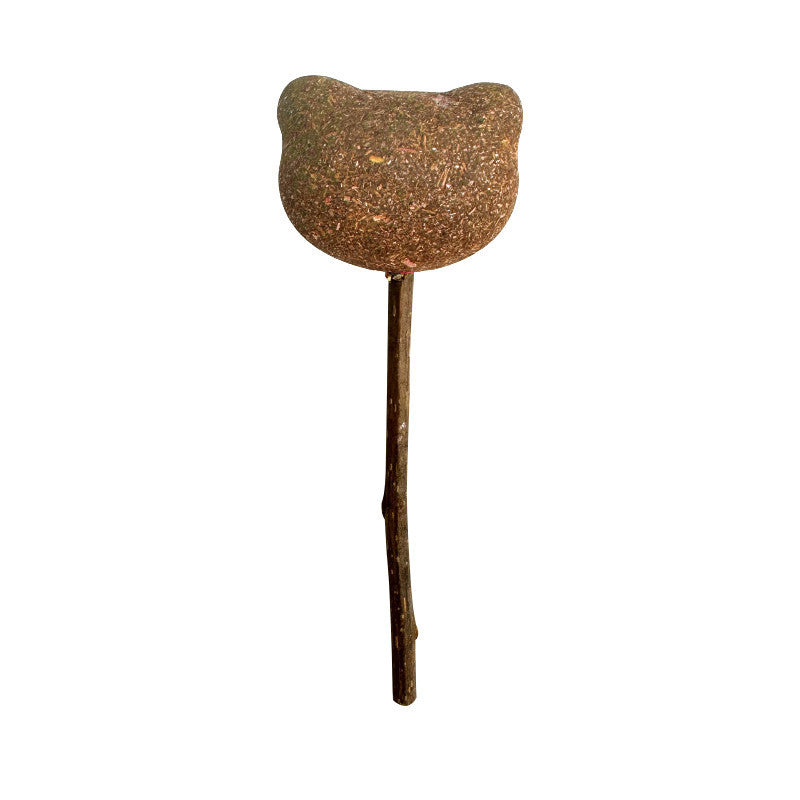 FUREVER365 Natural Catnip Lollipop Cat Toy Silvervine Stick Gall Fruit Molar Chew Toy Teeth Cleaning