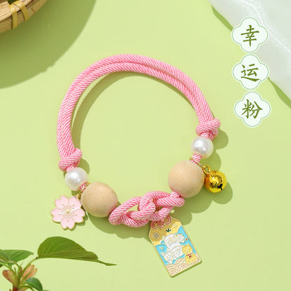 FUREVER365 Cat Anti Flea Mosquito Repellent Collar Natural Camphor Wood Bell Collar Lucky Charm Scarf