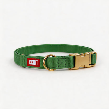FUREVER365 Macaron Pet Dog Collar Adjustable Puppy Collar with Gold Buckle for Small Medium Large Dog
