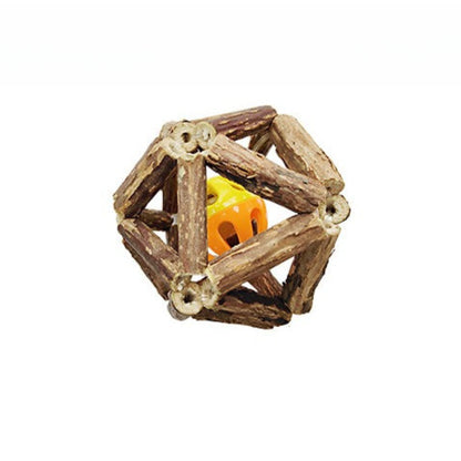 FUREVER365 Natural Silvervine Catnip Ball Cat Toy Gall Fruit Molar Chew Ball Bell Interactive Kitten