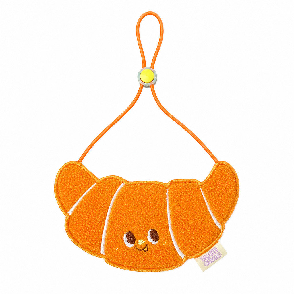 FUREVER365 Cute Croissant Bread Pet Bib Original Design Cat Dog Saliva Towel Decorative Scarf Kucing