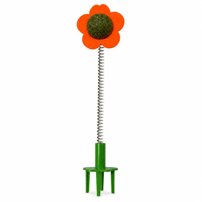 FUREVER365 Interactive Cat Toy Wobble Wand with Catnip Felt Feather Teaser Molar Chew Toy for Kitten
