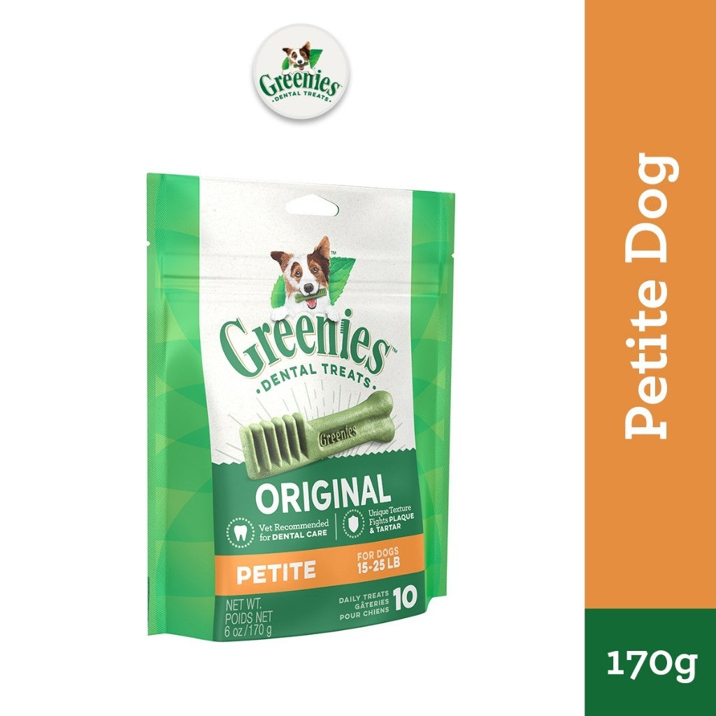 GREENIES Dental Dog Treats for Adult Dogs - Original Flavor 170g