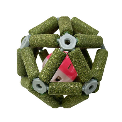 FUREVER365 Natural Silvervine Catnip Ball Cat Toy Gall Fruit Molar Chew Ball Bell Interactive Kitten