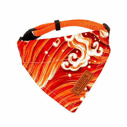 FUREVER365 Pet Bandana Collar Leash Set Dog Scarf Traction Rope Outdoor Walking Adjustable Accessories
