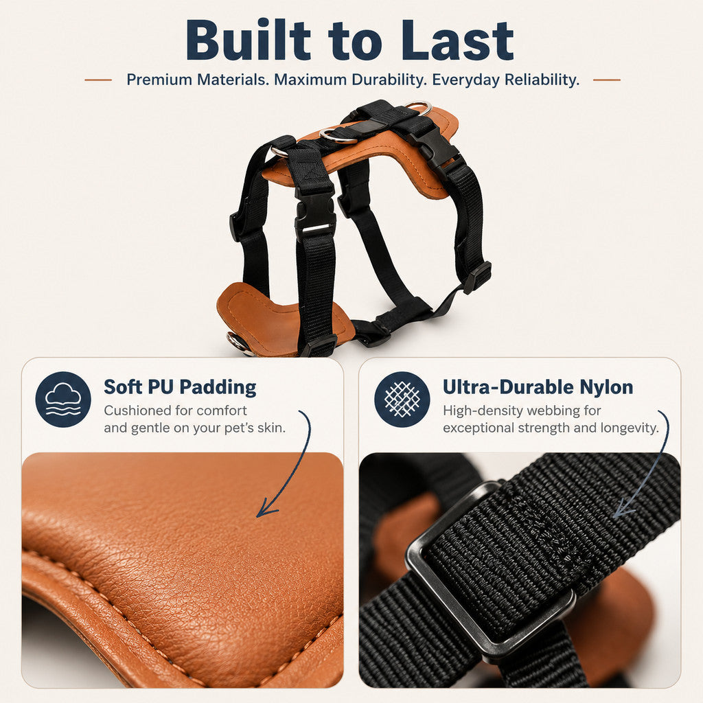 FUREVER365 Heavy Duty Anti-Pull Dog Harness No-Choke Pet Vest for Golden Retriever Large Medium Dogs