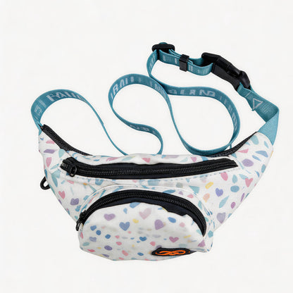 FUREVER365 Lightweight Pet Walking Waist Bag Leaf Print Storage Fanny Pack Multi-purpose Chest Bag