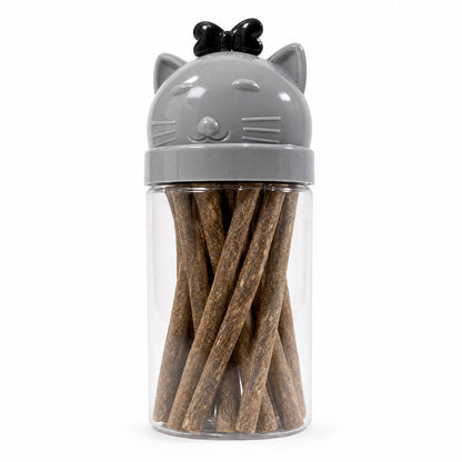 FUREVER365 Bottled Catnip Silvervine Stick Cat Toy Gall Fruit Molar Chew Stick Natural Cat Snack