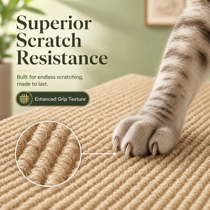 FUREVER365 Self-Adhesive Cat Scratch Mat Sofa Protector Wear-Resistant Felt Wall Pad Customizable DIY