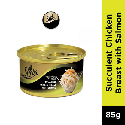 Sheba Wet Cat Food Canned For Adult Cat - All Flavors 85g per can