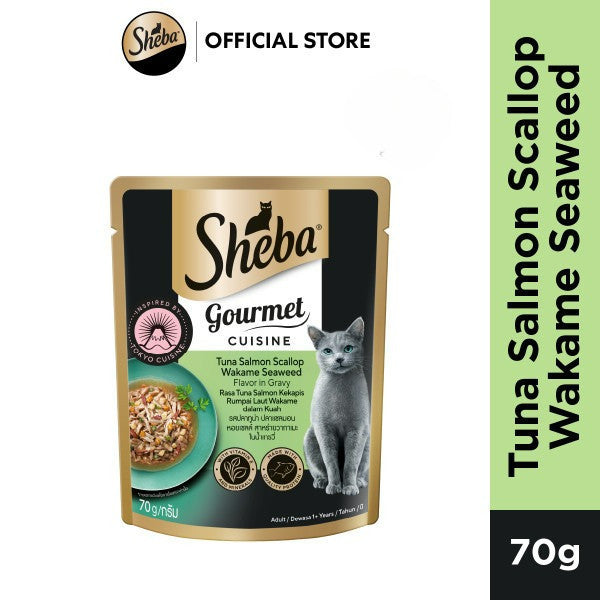 SHEBA Wet Cat Food for Adult and Kitten - All Flavors - 70g per Pack