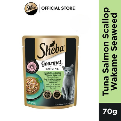 SHEBA Wet Cat Food for Adult and Kitten - All Flavors - 70g per Pack