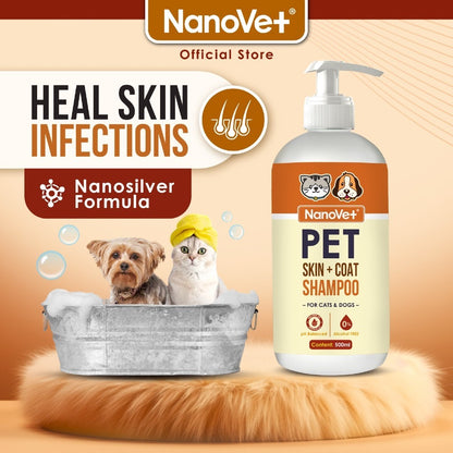 Nanovet® Pet Skin + Coat Shampoo for Cat and Dog