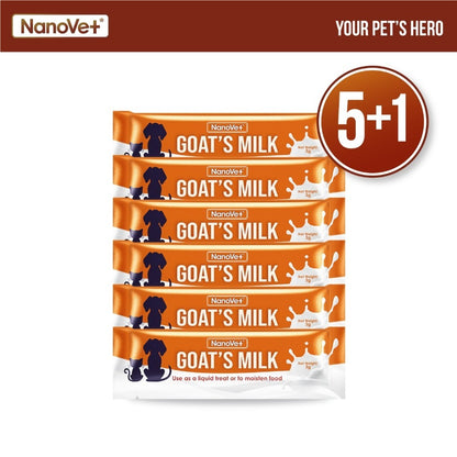 Nanovet® Pet Goat's Milk with Probiotic and Prebiotic Sachet for Cat and Dog (3gm)