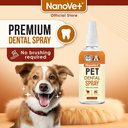 Nanovet® Pet Dental Mouth Spray for Cat and Dog (60ml)