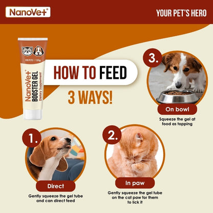 Nanovet® Pet Booster Gel for Cat and Dog (125gm)