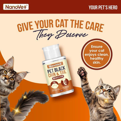 Nanovet® Pet Black Chin and Tail Remover (150ml)