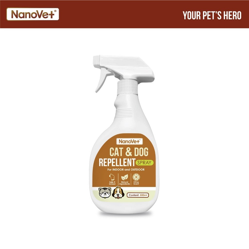 Nanovet® Cat and Dog Repellent Spray (500ml)