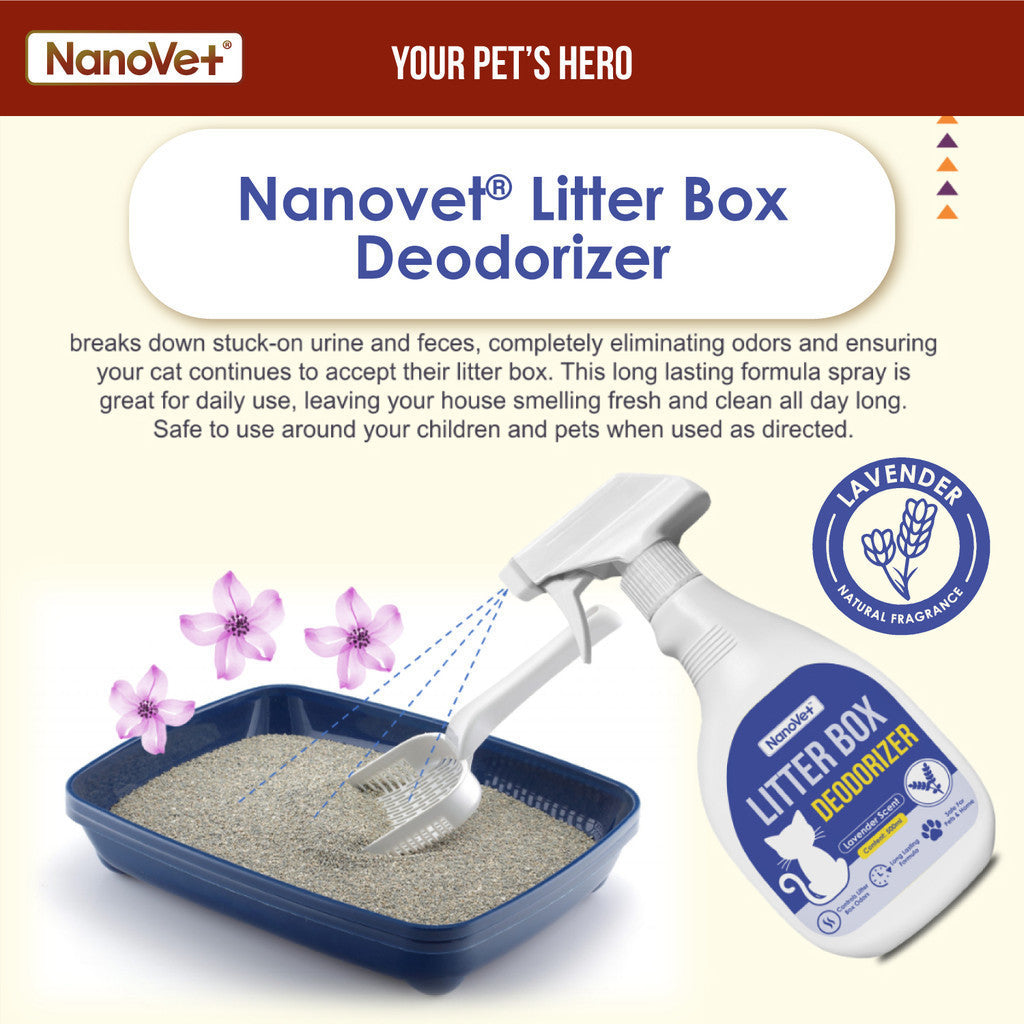 Nanovet® Litter Box Deodorizer Spray (500ml)