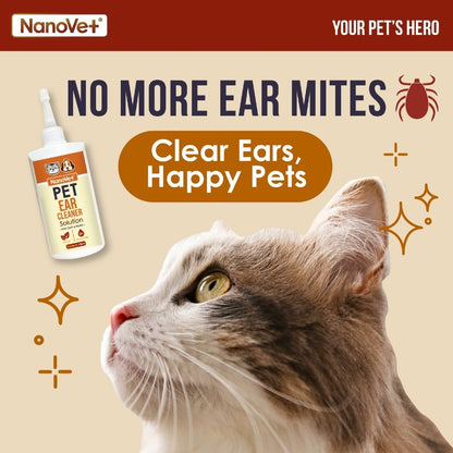 Nanovet® Pet Ear Cleaner Solution for Cat and Dog (150ml)