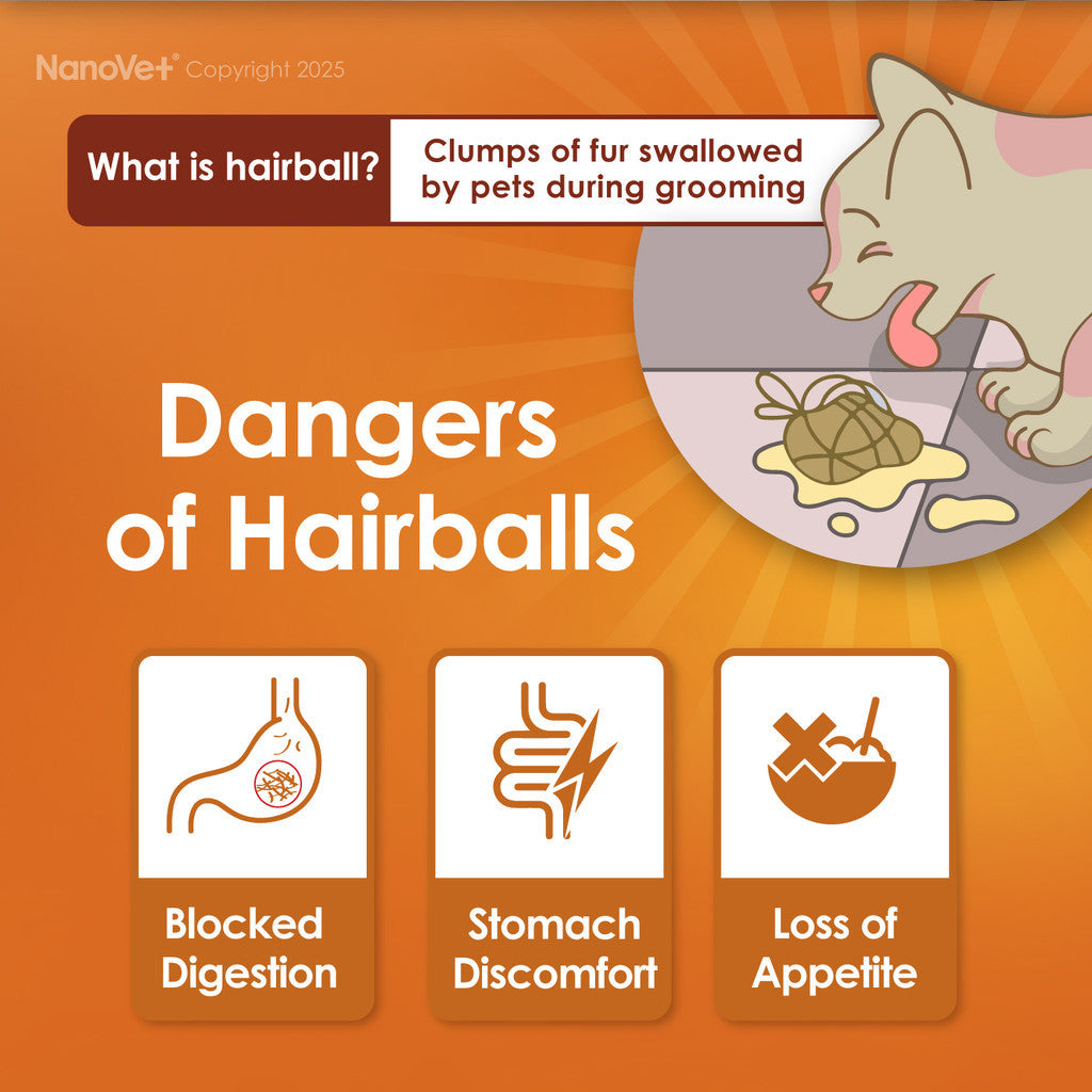 Nanovet® Pet Hairball Remedy Gel for Cat (125gm)